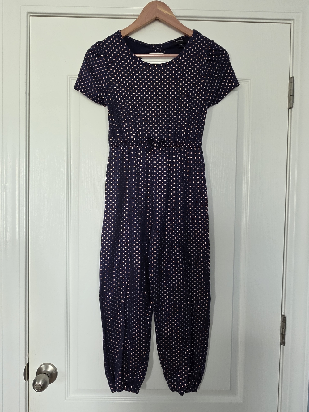 Polka Dot Navy Girls's Jumpsuit Size 12